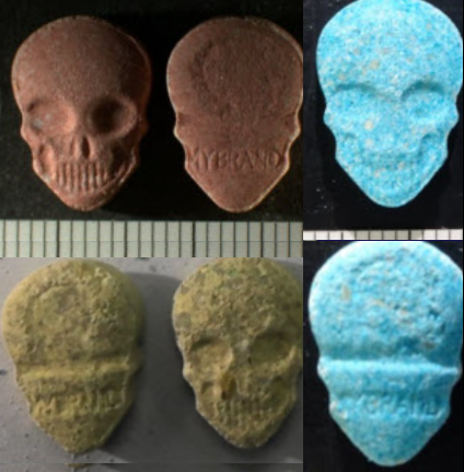 High dose MDMA (ecstasy) tablets recently found in NSW – also containing a synthetic cathinone